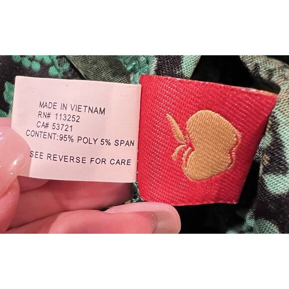 NWT Vintage Apple Bottoms Snake Print Green & Black Maxi Dress. Size Large - Picture 9 of 10